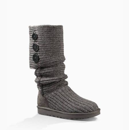 UGG Classic Cardy Grey Boots for Women (IBKV90617)